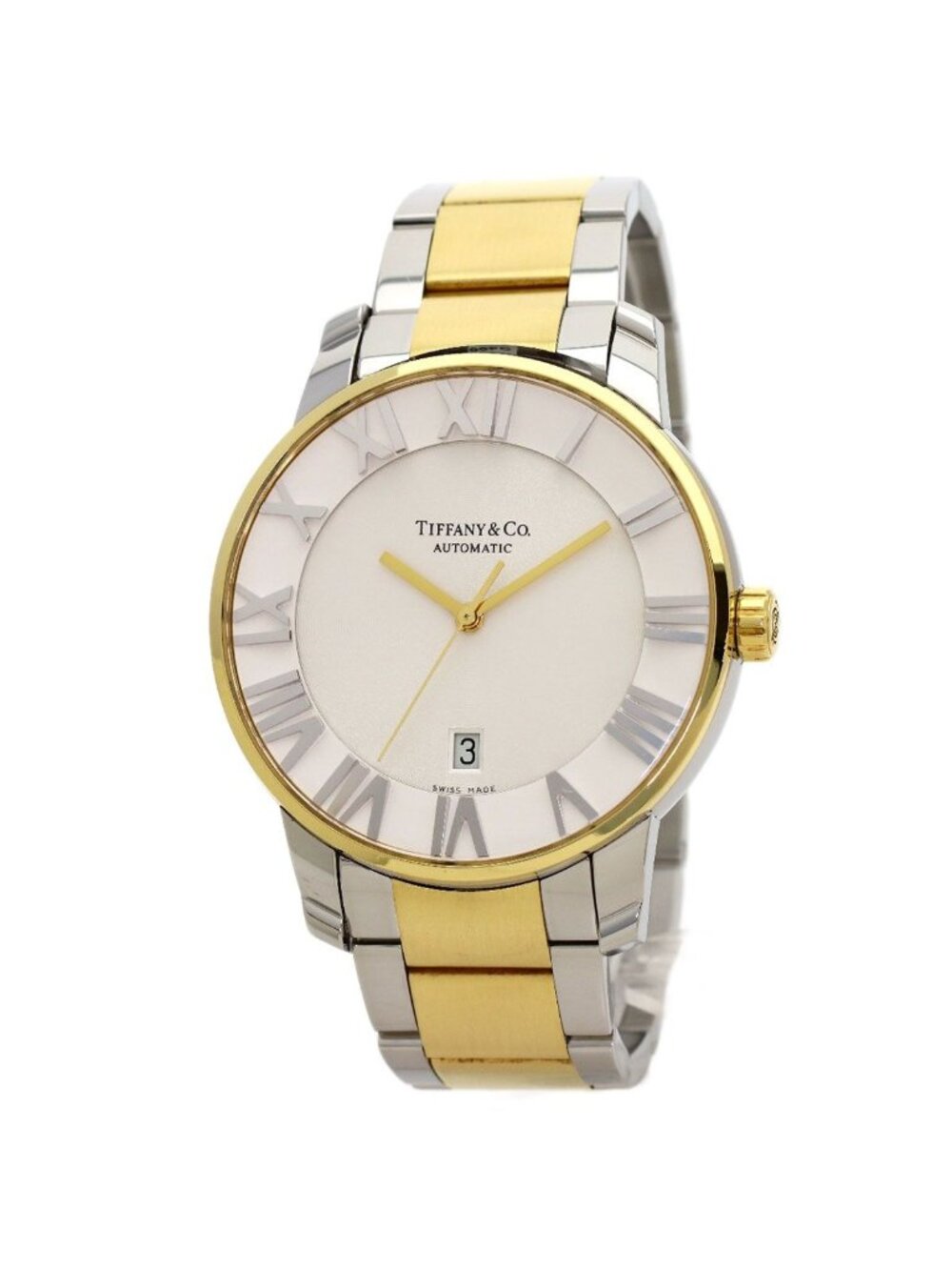 Tiffany & Co Atlas Dome Watch SS Yellow Gold